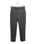 BEAMS F（ビームスエフ）の古着「NOPLEATS TROPICAL WOOL PANTS」｜ライトグレー