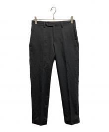 BEAMS F×GERMANO（ビームスエフ×ジェルマーノ）の古着「NOPLEATS TROPICAL WOOL PANTS」｜グレー