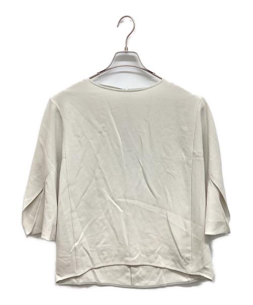 SOEJU（ソージュ）SOEJU (ソージュ) ライトクロスコクーンシルエットブラウス ライトグレー サイズ:Mの古着・服飾アイテム