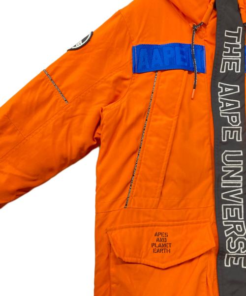 Aape BY A BATHING APE（エーエイプ バイ アベイシングエイプ）AAPE BY A BATHING APE (エーエイプ バイ アベイシングエイプ) ダウンジャケット オレンジ サイズ:Mの古着・服飾アイテム