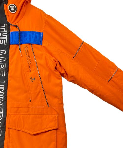Aape BY A BATHING APE（エーエイプ バイ アベイシングエイプ）AAPE BY A BATHING APE (エーエイプ バイ アベイシングエイプ) ダウンジャケット オレンジ サイズ:Mの古着・服飾アイテム