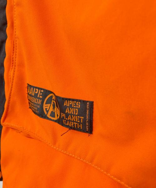 Aape BY A BATHING APE（エーエイプ バイ アベイシングエイプ）AAPE BY A BATHING APE (エーエイプ バイ アベイシングエイプ) ダウンジャケット オレンジ サイズ:Mの古着・服飾アイテム