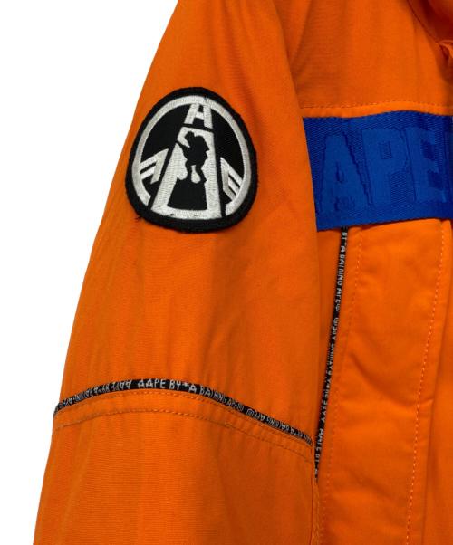 Aape BY A BATHING APE（エーエイプ バイ アベイシングエイプ）AAPE BY A BATHING APE (エーエイプ バイ アベイシングエイプ) ダウンジャケット オレンジ サイズ:Mの古着・服飾アイテム