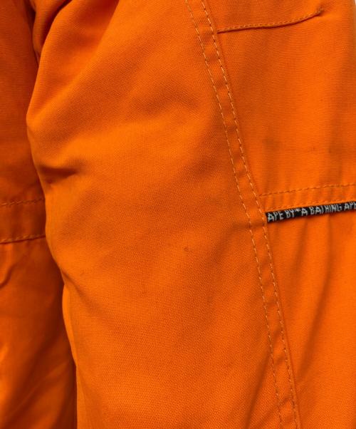 Aape BY A BATHING APE（エーエイプ バイ アベイシングエイプ）AAPE BY A BATHING APE (エーエイプ バイ アベイシングエイプ) ダウンジャケット オレンジ サイズ:Mの古着・服飾アイテム