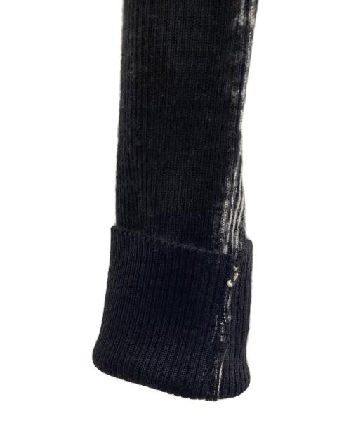 DIESEL（ディーゼル）DIESEL (ディーゼル) リブニットカーディガン ブラック サイズ:Mの古着・服飾アイテム