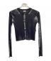DIESEL（ディーゼル）の古着「リブニットカーディガン」｜ブラック