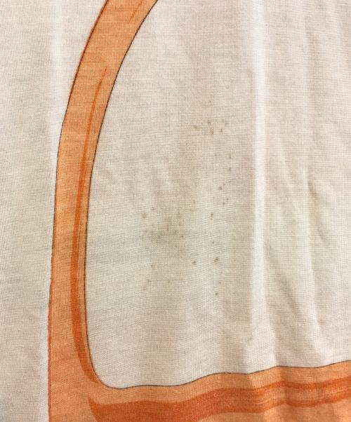 CELINE（セリーヌ）CELINE (セリーヌ) レーヨン総柄ロングカットソー オレンジ サイズ:Mの古着・服飾アイテム