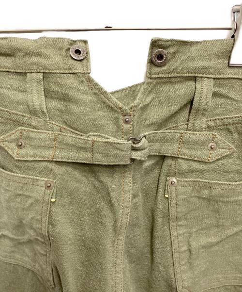 NIGEL CABOURN（ナイジェルケーボン）NIGEL CABOURN (ナイジェルケーボン) RAILMAN DENIM PANT WIDE オリーブ サイズ:30の古着・服飾アイテム