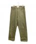 NIGEL CABOURN（ナイジェルケーボン）の古着「RAILMAN DENIM PANT WIDE」｜オリーブ