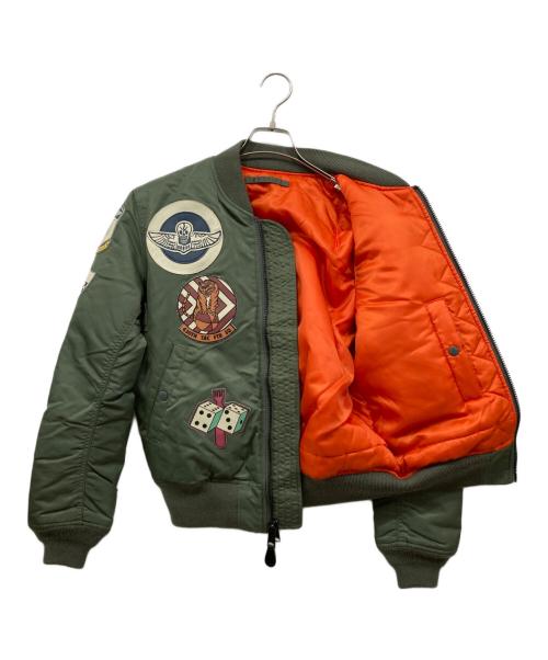 AVIREX（アヴィレックス）AVIREX (アヴィレックス) TOP GUN(トップガン)MA-1フライトジャケット グリーン サイズ:mediumの古着・服飾アイテム