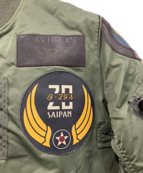 AVIREX（アヴィレックス）AVIREX (アヴィレックス) TOP GUN(トップガン)MA-1フライトジャケット グリーン サイズ:mediumの古着・服飾アイテム