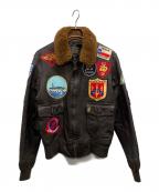 COCKPITコックピット）の古着「TOP GUN G-1ジャケット」｜ブラウン