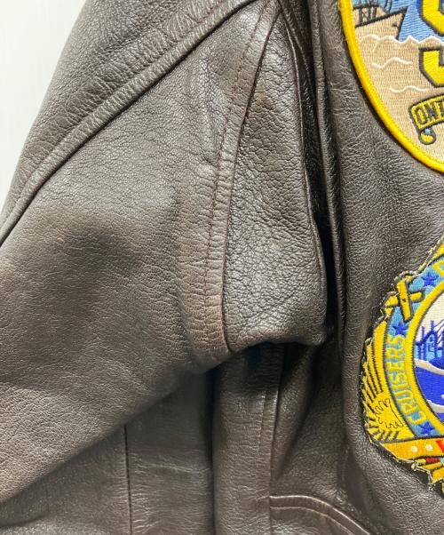 COCKPIT（コックピット）COCKPIT (コックピット) TOP GUN G-1ジャケット ブラウン サイズ:38の古着・服飾アイテム