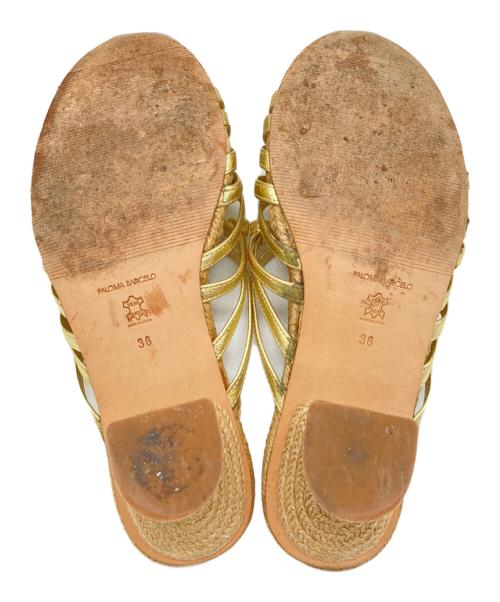 PALOMA BARCELO（パロマバルセロ）PALOMA BARCELO (パロマバルセロ) サンダル ベージュ サイズ:36の古着・服飾アイテム