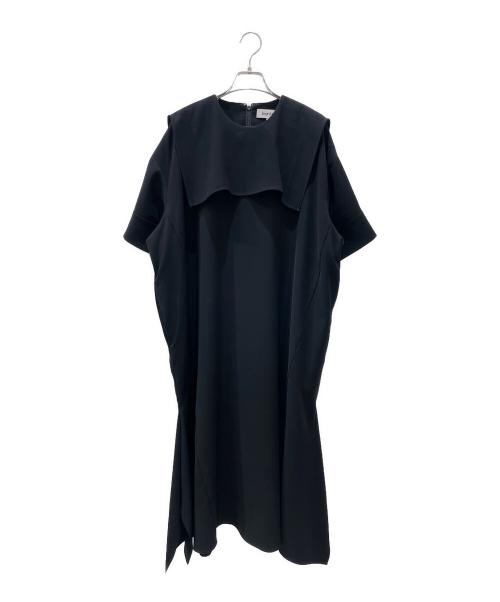ENFOLD（エンフォルド）ENFOLD (エンフォルド) スクエアワイドDRESS ブラック サイズ:36の古着・服飾アイテム