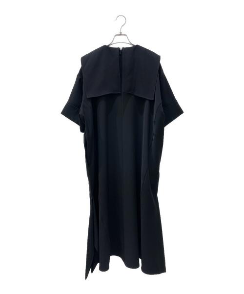 ENFOLD（エンフォルド）ENFOLD (エンフォルド) スクエアワイドDRESS ブラック サイズ:36の古着・服飾アイテム