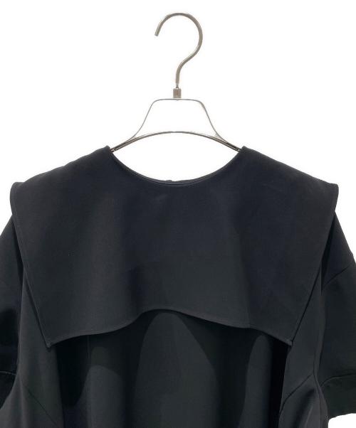 ENFOLD（エンフォルド）ENFOLD (エンフォルド) スクエアワイドDRESS ブラック サイズ:36の古着・服飾アイテム