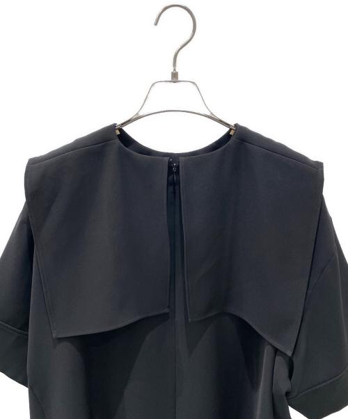 ENFOLD（エンフォルド）ENFOLD (エンフォルド) スクエアワイドDRESS ブラック サイズ:36の古着・服飾アイテム