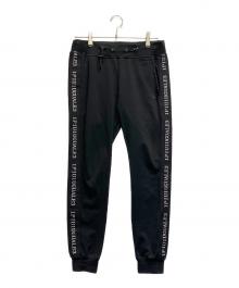 1piu1uguale3 SPORT（ウノ ピゥ ウノ ウグァーレ トレ）の古着「RUBBER LINE スウェットパンツ」｜ブラック