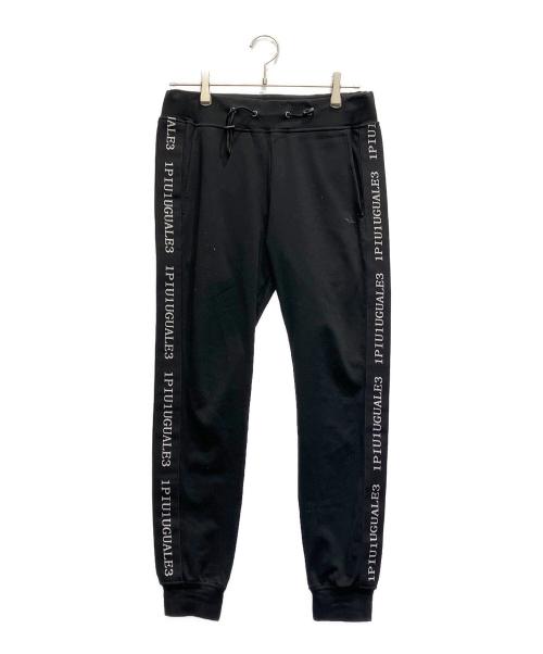 1piu1uguale3 SPORT（ウノ ピゥ ウノ ウグァーレ トレ）1piu1uguale3 SPORT (ウノ ピゥ ウノ ウグァーレ トレ) RUBBER LINE スウェットパンツ ブラック サイズ:Vの古着・服飾アイテム