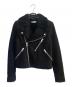 Saint Laurent Paris（サンローランパリ）の古着「ゴートレザー×ムートンライダースジャケット」｜ブラック