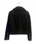 Saint Laurent Paris (サンローランパリ) ゴートレザー×ムートンライダースジャケット ブラック サイズ:36：100000円