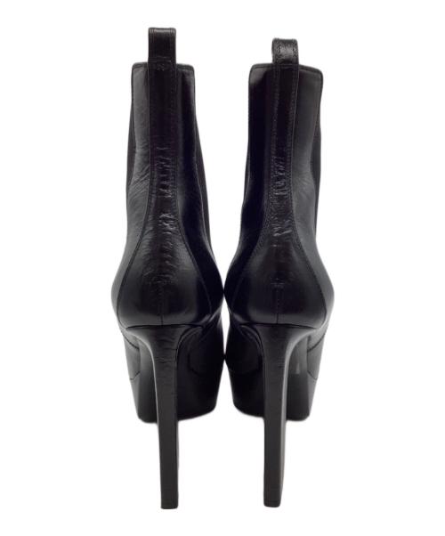 Saint Laurent Paris（サンローランパリ）Saint Laurent Paris (サンローランパリ) プラットフォームサイドゴアショートブーツ ブラック サイズ:37 1/2の古着・服飾アイテム