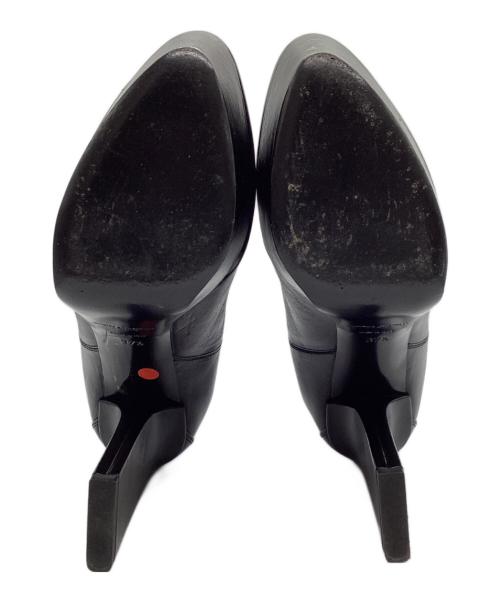 Saint Laurent Paris（サンローランパリ）Saint Laurent Paris (サンローランパリ) プラットフォームサイドゴアショートブーツ ブラック サイズ:37 1/2の古着・服飾アイテム