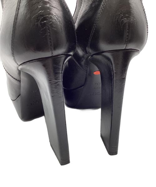 Saint Laurent Paris（サンローランパリ）Saint Laurent Paris (サンローランパリ) プラットフォームサイドゴアショートブーツ ブラック サイズ:37 1/2の古着・服飾アイテム