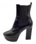Saint Laurent Paris (サンローランパリ) プラットフォームサイドゴアショートブーツ ブラック サイズ:37 1/2：25000円