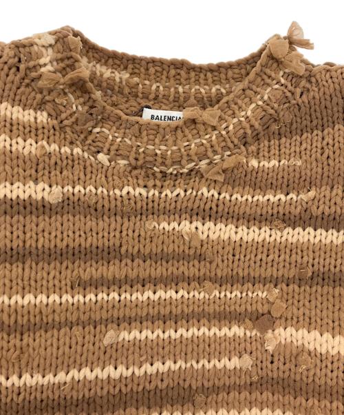 BALENCIAGA（バレンシアガ）BALENCIAGA (バレンシアガ) ローゲージニット ベージュ サイズ:Sの古着・服飾アイテム