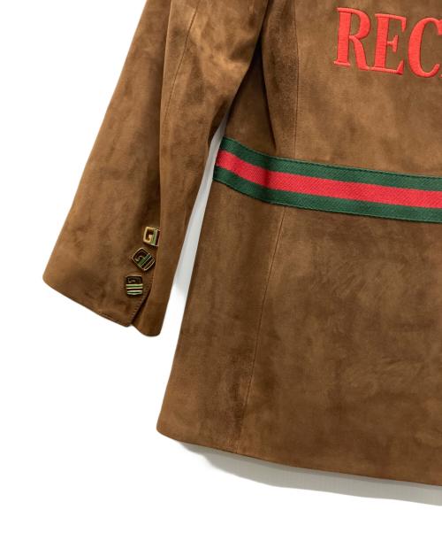 GUCCI（グッチ）GUCCI (グッチ) レザージャケット ブラウン サイズ:38の古着・服飾アイテム