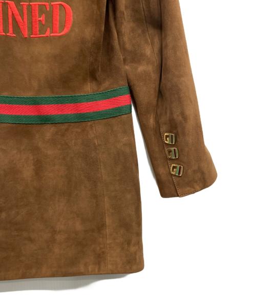 GUCCI（グッチ）GUCCI (グッチ) レザージャケット ブラウン サイズ:38の古着・服飾アイテム