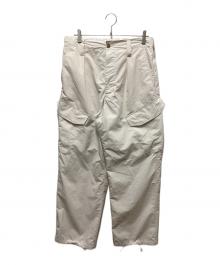 Traditional Weatherwear（トラディショナルウェザーウェア）の古着「ワイドミリタリーパンツ」｜オフホワイト