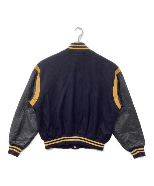 USED（ユーズド）USED (ユーズド) バーシティジャケット ネイビー サイズ:LARGEの古着・服飾アイテム