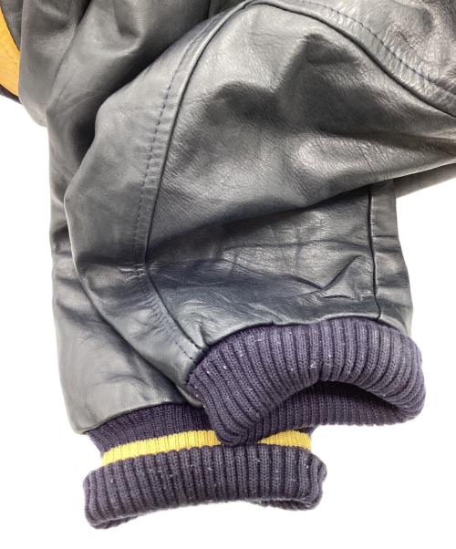 USED（ユーズド）USED (ユーズド) バーシティジャケット ネイビー サイズ:LARGEの古着・服飾アイテム