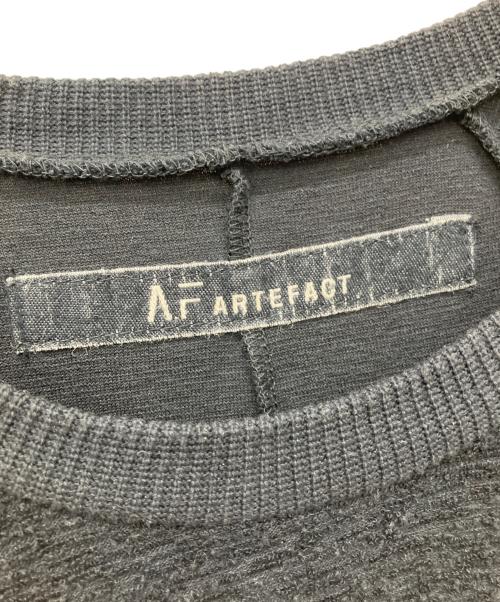 ARTEFACT（アーティファクト）ARTEFACT (アーティファクト) HEATHER SNP DOLMAN LOOSEY TOPS ブラック サイズ:3の古着・服飾アイテム