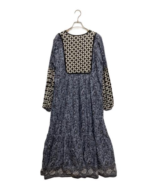 freada（フリーダ）freada (フリーダ) インド胸キルトプリントワンピース グレー サイズ:Freeの古着・服飾アイテム