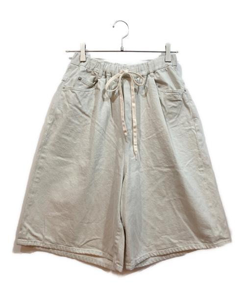 OUT OF FRAME（アウトオブフレーム）OUT OF FRAME (アウトオブフレーム) SelvedgeDenimバギーショーツ グレー サイズ:36の古着・服飾アイテム