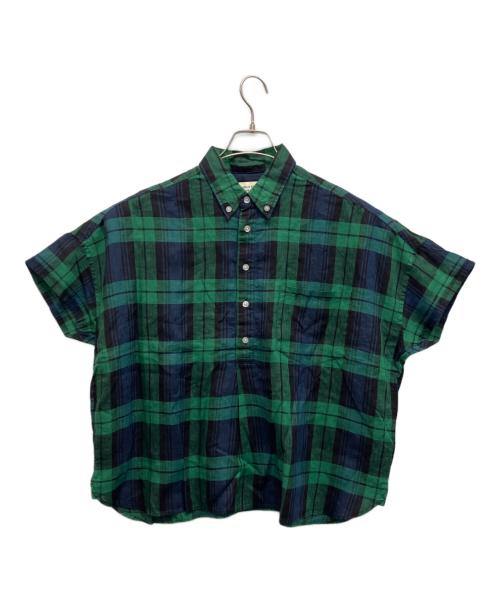 BEAMS BOY（ビームスボーイ）BEAMS BOY (ビームスボーイ) BEAMS BOY ビームスボーイ リネン ボタンダウン プルオーバー シャツ ネイビー サイズ:Freeの古着・服飾アイテム