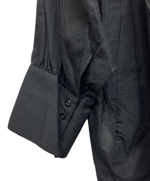Demi-Luxe Beams（デミルクス ビームス）Demi-Luxe BEAMS (デミルクス ビームス) コットンローン ナチュラル シャツ ブラック サイズ:38の古着・服飾アイテム