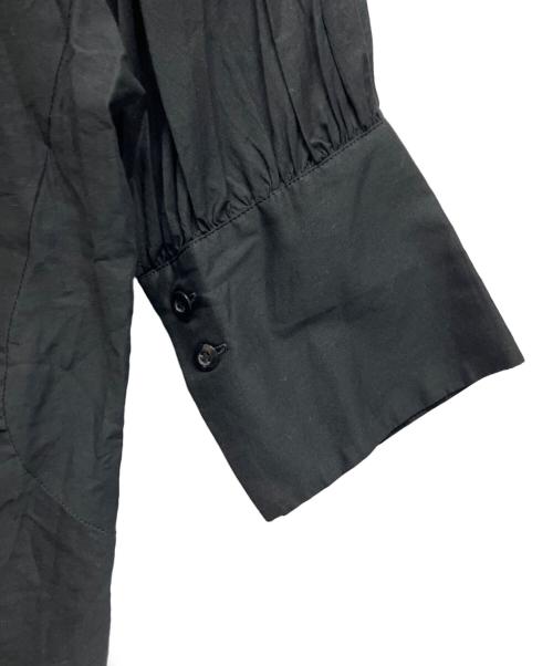 Demi-Luxe Beams（デミルクス ビームス）Demi-Luxe BEAMS (デミルクス ビームス) コットンローン ナチュラル シャツ ブラック サイズ:38の古着・服飾アイテム