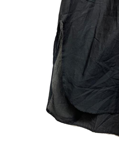 Demi-Luxe Beams（デミルクス ビームス）Demi-Luxe BEAMS (デミルクス ビームス) コットンローン ナチュラル シャツ ブラック サイズ:38の古着・服飾アイテム