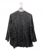 UNITED ARROWS TOKYOユナイテッドアローズトウキョウ）の古着「ラミー バンドカラー シャツ」｜ブラック