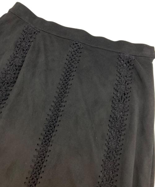 GRACE CONTINENTAL（（グレースコンチネンタル）GRACE CONTINENTAL (グレースコンチネンタル) フェイクスウェードニットスカート ブラック サイズ:38の古着・服飾アイテム