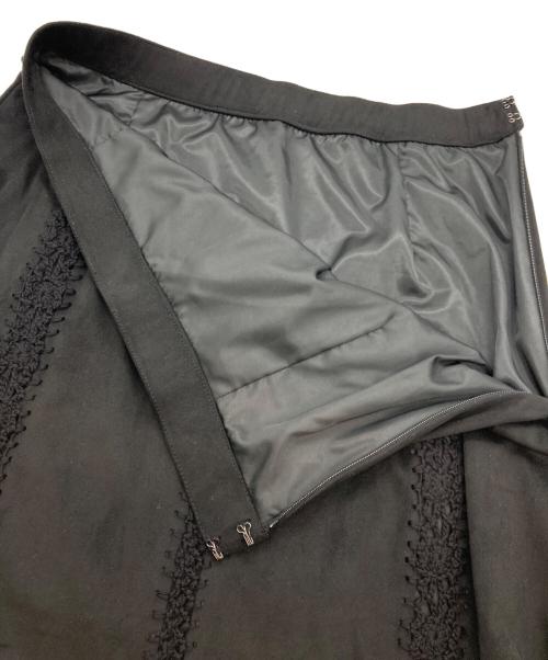 GRACE CONTINENTAL（（グレースコンチネンタル）GRACE CONTINENTAL (グレースコンチネンタル) フェイクスウェードニットスカート ブラック サイズ:38の古着・服飾アイテム