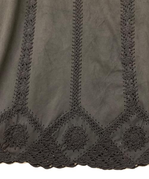 GRACE CONTINENTAL（（グレースコンチネンタル）GRACE CONTINENTAL (グレースコンチネンタル) フェイクスウェードニットスカート ブラック サイズ:38の古着・服飾アイテム