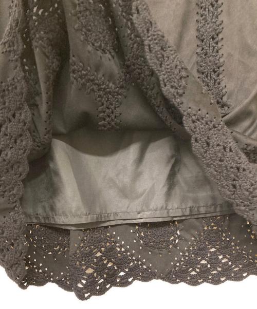 GRACE CONTINENTAL（（グレースコンチネンタル）GRACE CONTINENTAL (グレースコンチネンタル) フェイクスウェードニットスカート ブラック サイズ:38の古着・服飾アイテム