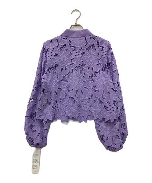 Diagram（ダイアグラム）Diagram (ダイアグラム) カットワークシャツブラウス パープル サイズ:38の古着・服飾アイテム