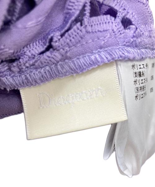 Diagram（ダイアグラム）Diagram (ダイアグラム) カットワークシャツブラウス パープル サイズ:38の古着・服飾アイテム